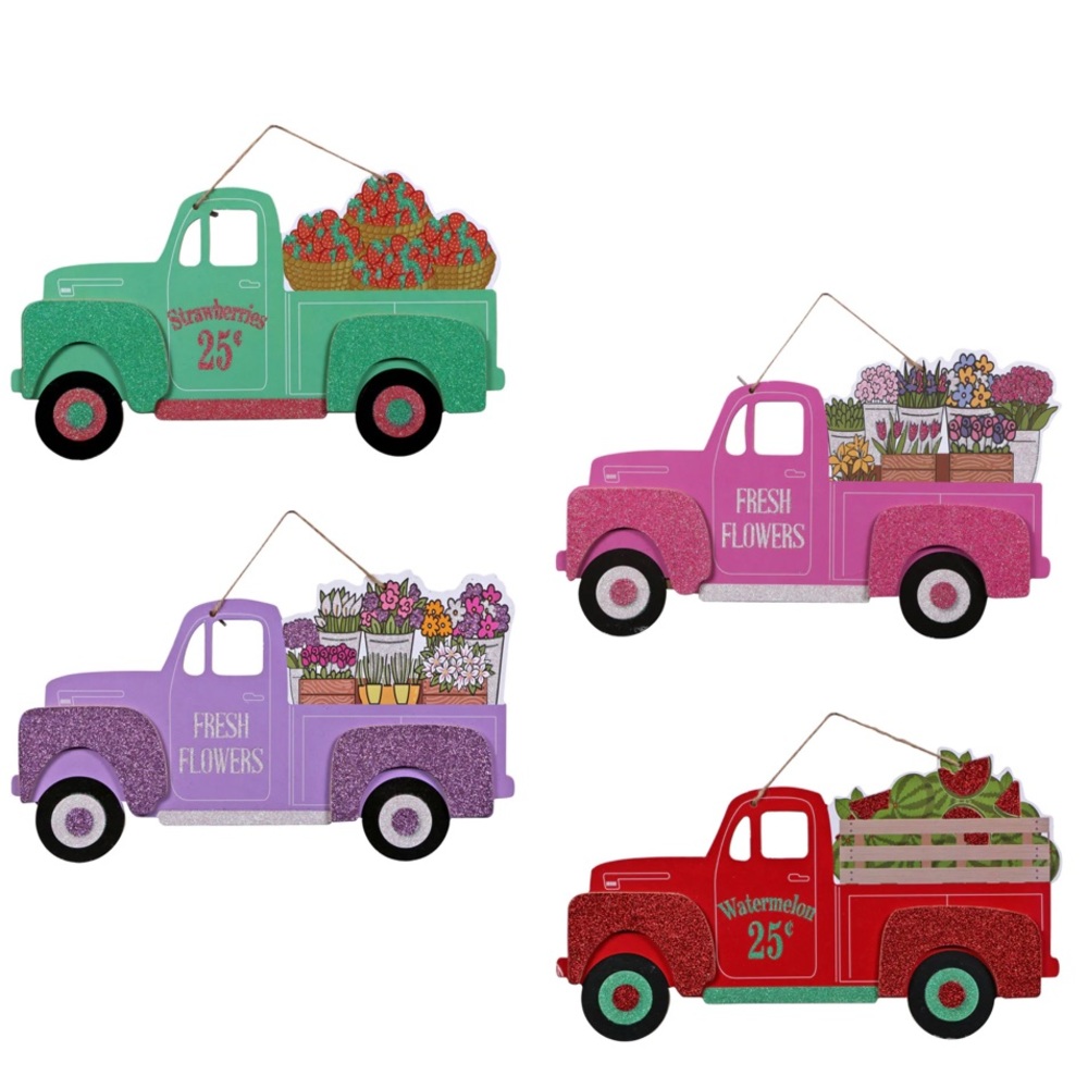 Bundle Set of 4 Spring Farmhouse Trucks